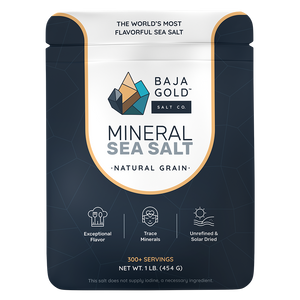 Baja Gold Signature Mineral Sea Salt - Natural Grain Crystals